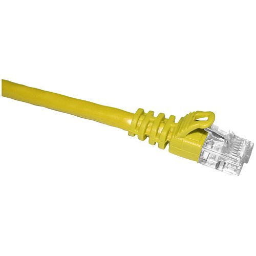 ClearLinks 10FT Cat. 6 550MHZ Yellow Molded Snagless Patch Cable