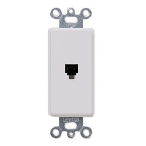 Leviton 40649-W Phone Faceplate Insert
