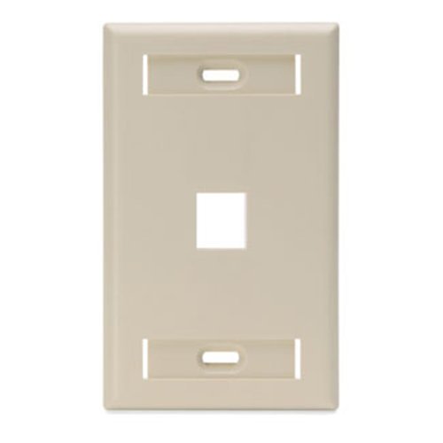 Leviton QuickPort 42080-1IS Single Gang Faceplate