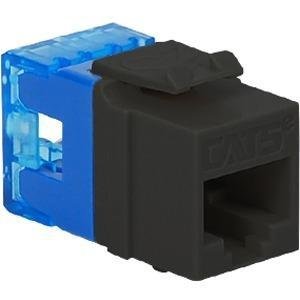 ICC IC1078F5BK CAT5e RJ45 Keystone Jack, HD Style, Black