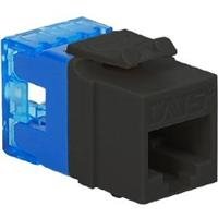 ICC IC1078F5BK CAT5e RJ45 Keystone Jack, HD Style, Black