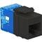 ICC IC1078F5BK CAT5e RJ45 Keystone Jack, HD Style, Black