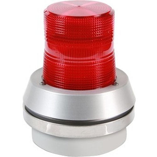 Edwards Signaling Flashing Incandescent Beacon With Horn Red 120VAC 50/60Hz, 0.35A