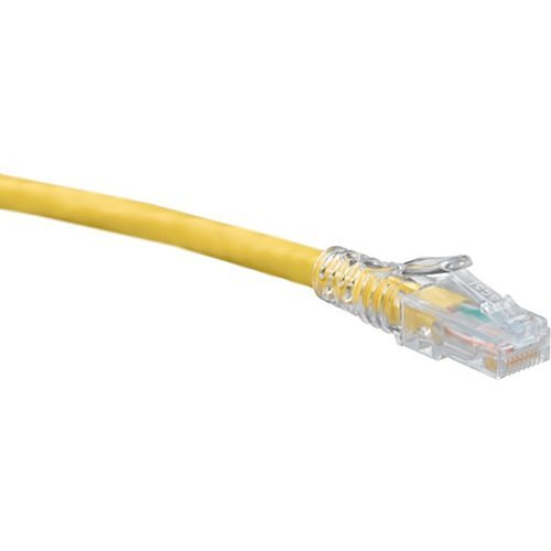 Leviton eXtreme Cat 6 SlimLine Boot Patch Cord, 7 ft, Yellow