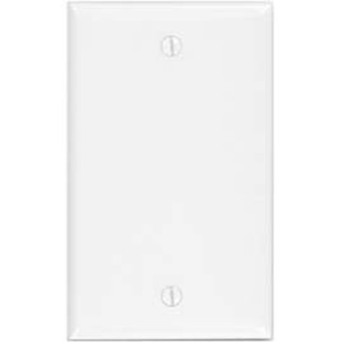 Leviton 1-Gang No Device Blank Wallplate Standard Size Thermoset Box Mount Light Almond