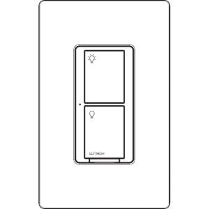 Lutron PD-5WS-DV-WH Caseta Wireless 5A Lighting & 3A Fan RF On/Off Light Switch, White