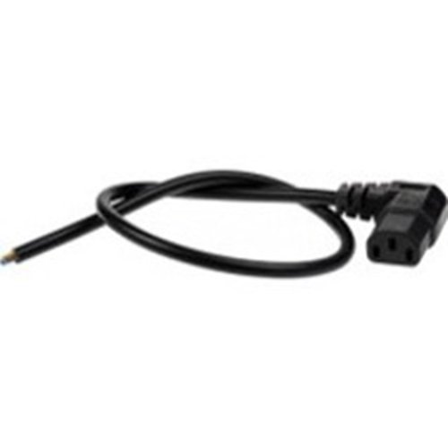 MAINS CABLE ANGL C13-OPN 0.5M