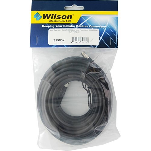 Wilson 30 ft. Extension Cable RG58U Low Loss Foam Coax (SMA Male - SMA Female)