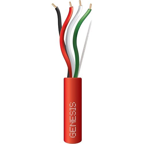 Genesis 11331104 - 22 AWG 4C SOL CSA CMG FT4, Red, 1000 FT. Pull Box