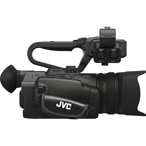 JVC GY-HM250U 12.4MP 4K UHD Camcorder with FHD Live Streaming and Sports Overlay, 12x Optical Zoom