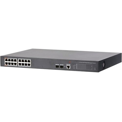 Storm INS162POEGWM 16-Port PoE Gigabit Managed Switch with 2x BASE-X PORTS