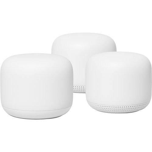 Google Nest Wi-Fi Wireless Router and Access Points Kit, 3-Piece, Snow (GA00823-CA)