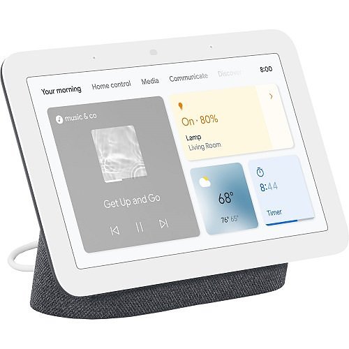 Google Nest Hub Smart Display with Google Assistant, 2nd Gen, Charcoal (GA01892-CA)