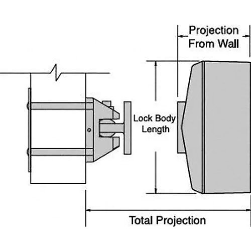 Kidde CS2595-5 CS2595-5 500 Series Replacement Armature - Short, for use with 1501, 1502, 1505, 1508, and 1509 door holders