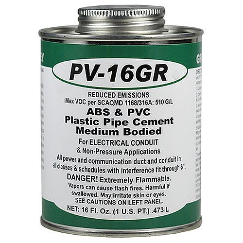 ABS AND PVC CEMENT GRAY PINT (LOW VOC)