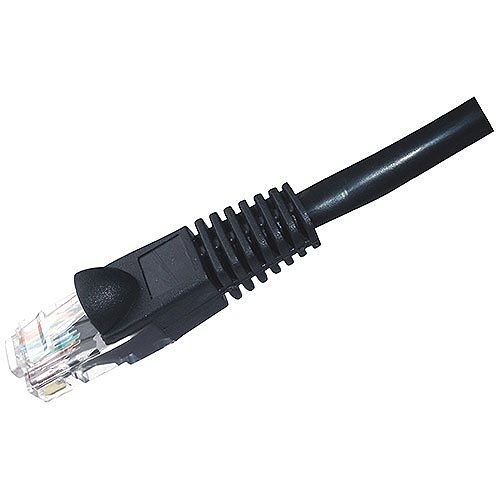 W Box 0E-C5EBK16 CAT5e Patch Cable, 1' (0.30m), Black, 6-Pack