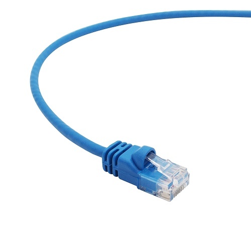 PRO 0E-C6ATHBL76 C6A Slim Patch Cable, 7', 6-Pack, Blue