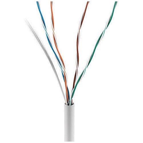 ADI 0E-CAT5PWH CAT5e 24/4 Plenum Cable, CMP/FT6, 1000' (304.8m) Pull Box, White
