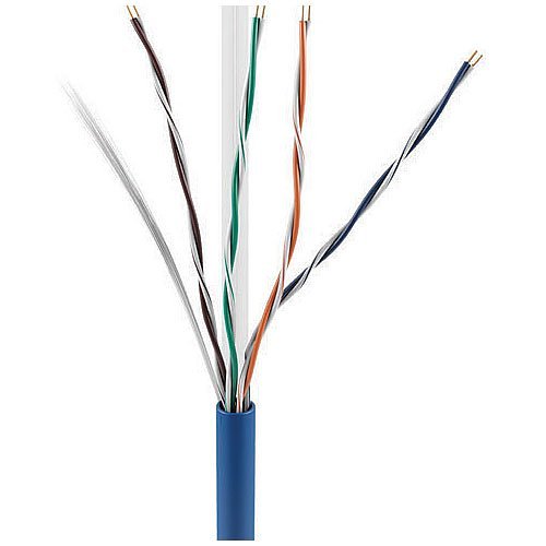 ADI PRO 0E-CAT6RBLP CAT6 Riser Cable, 23/4 Solid BC, Unshielded, UTP, CMR/ FT4, 1000' (304.8m) Reel in Box, Blue