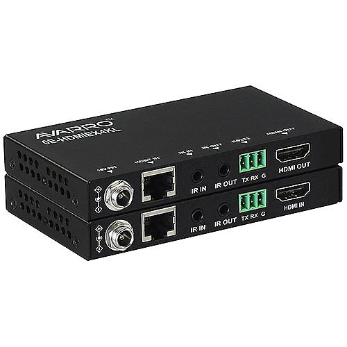 W Box 0E-HDMIEX4KL 4K 60hz HDBT PoE/HDCP 2.2 Extender, Black