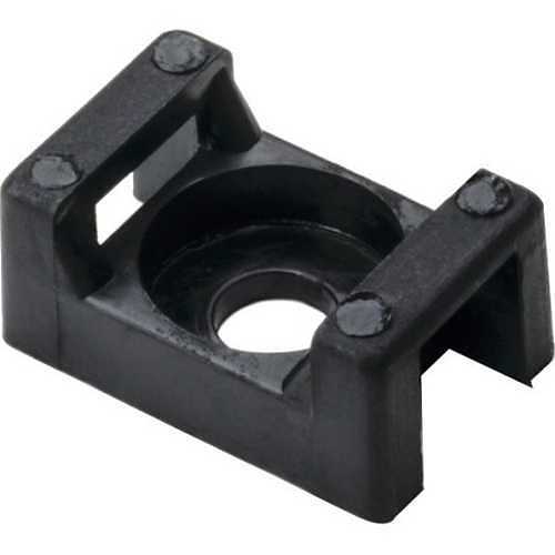 HellermannTyton CTM00C2 Cable Tie Anchor Mount, .58" .37", .15" Hole Diameter, .2" Max Tie Width