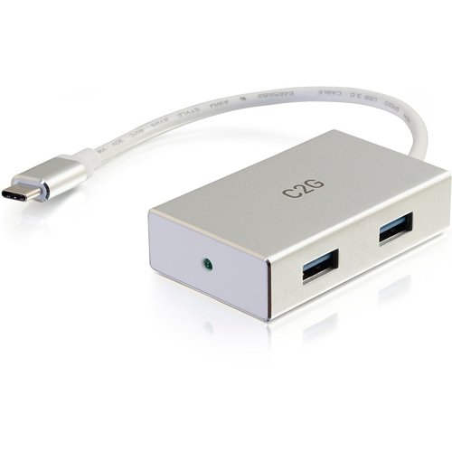 C2G CG29827 USB-C Hub with 4 USB-A Ports