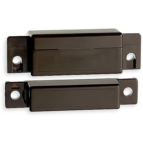 Resideo 7939WG-BR MPS20 Surface Mount Magnetic Contact with Terminals, 1-1/4" Gap, SPST, Brown