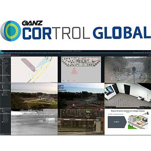 Ganz ZNS-GSTART100 100-Channel CORTROL Video Surveillance System Global Start License