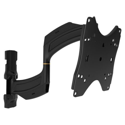 Chief Thinstall TS318T Medium Dual Swing Arm Wall Mount - 18" Extension - Wall mount for LCD / plasma panel - black - screen size: 26"