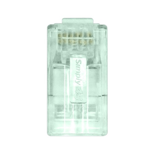 Simply45 S45-1600P CAT6 Unshielded Pass Through RJ45, 100-Pack