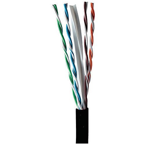 Proterial Cable 30180-8-BK3 CAT6 Outdoor Cable, 24/4 Solid BC, UTP 
