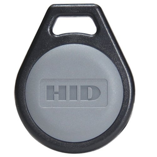 HID 5266PNNA-110315 Seos 8K Key Fob, SIO Programmed, Matching Engraved Numbers, 10-Pack, Black with Front HID Logo and Back Seos Logo