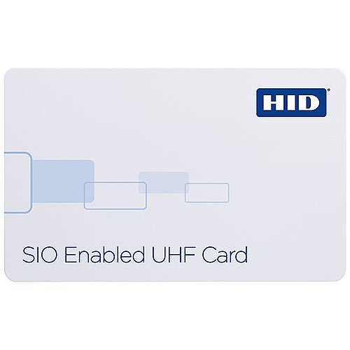 HID 600TGGNN iCLASS SE SIO Enabled Ultra-High Frequency Card, Glossy Finish, White
