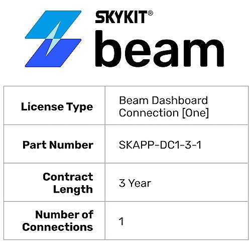 Skykit SKAPP-DC1-3-1 Dashboard Connection, One License, 3 Years