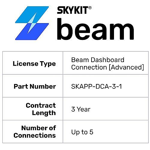 Skykit SKAPP-DCA-3-1 Dashboard Connection Advanced License, 3 Years