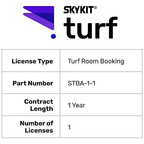 Skykit STBA-1-1 Turf Room Booking License, 1 Year