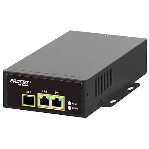Hanwha SPO-8315 83W HPoE/PoE++ Injector with Built-in SFP Slot, Black