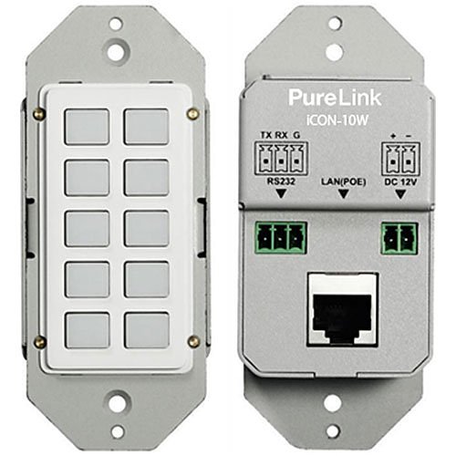 PureLink ICON-10W 10 Button Programmable LAN and RS232 Controller