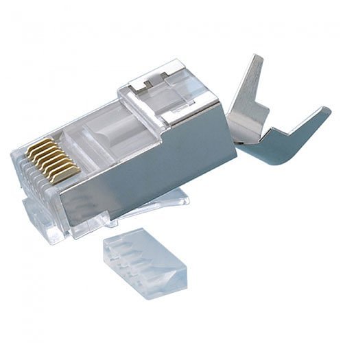 Platinum Tools RJ45 Cat6A/10-Gig Shielded Connectors w/Liners, 50 pcs