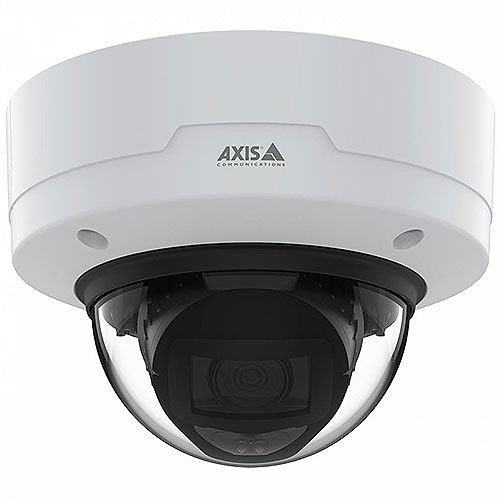 AXIS P3267-LV P32 Series 5MP Vandal Resistant Fixed Dome IR WDR IP Camera, 3-8mm Varifocal Lens, White