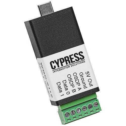 Cypress WDG-6112 OSDP-Wiegand Keyboard Data Wedge with Simple Configuration (Upgraded Replacement for WDG-5912)