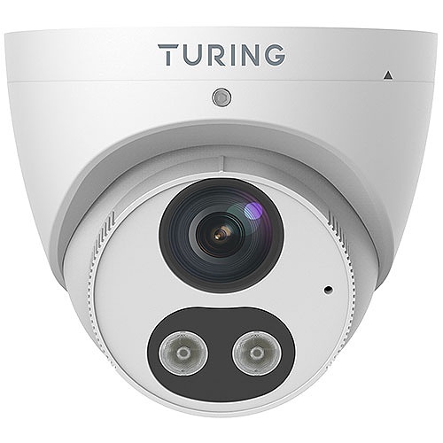 Turing TP-MEAD4M28 SMART 4MP Dual-Light Deterrence Turret IP Camera for CORE AI License Cloud Smart VSaaS, 2.8mm Fixed Lens