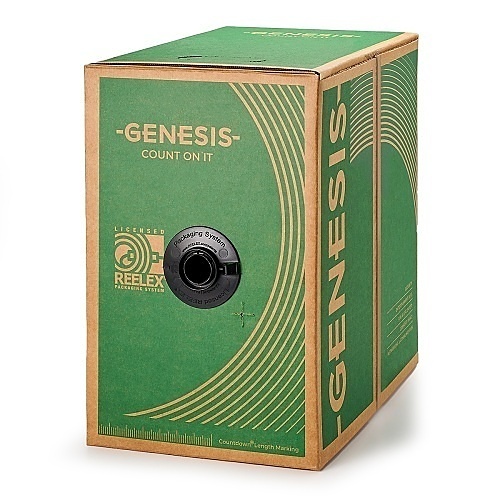 Genesis 44031104 18/4 Solid Shielded Fire Alarm Cable, Riser, FPLR