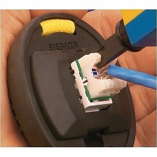 Siemon MX6-02B CAT6 RJ45 Angled Punch Down Module, White