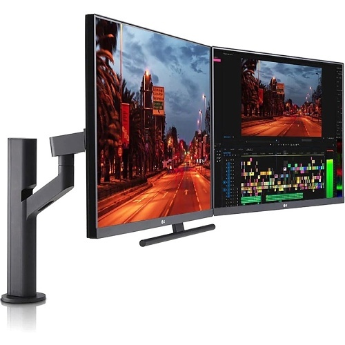LG 24” Class QHD IPS Monitor Ergo Dual with USB-C and DP Daisy Chain