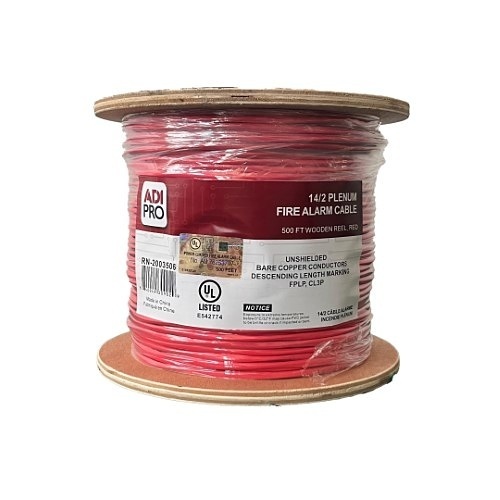ADI PRO RN-2003506 14/2 Plenum Fire Alarm Cable, Unshielded ADI PRO RN-2003506 14/2 Plenum Fire Alarm Cable, Unshielded