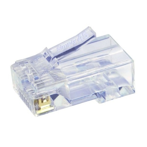 Simply45 S45-1500 CAT5e Unshielded Pass Through RJ45 Modular Plugs
