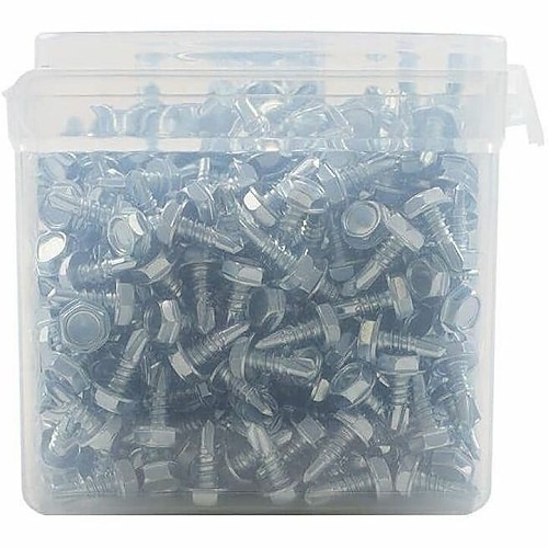 Dottie TEKHT1012 Screw, 10 1/2'' Hex Washer Head Self Drilling Screw