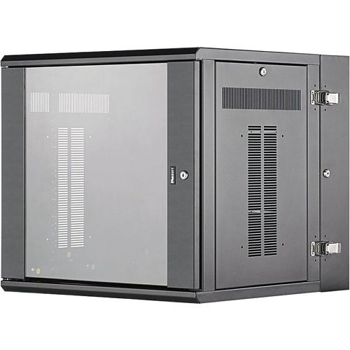 Panduit PZWMC12W Wall Mount Cabinet, Windowed Door, 12RU, 25