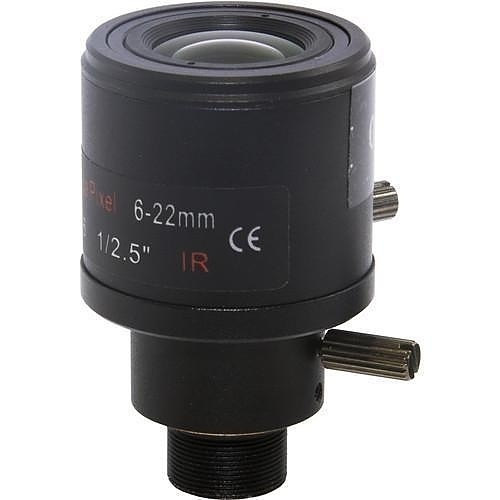 Marshall CV-0622-5MP Varifocal Lens for M12-Mount, 6mm to 22mm
